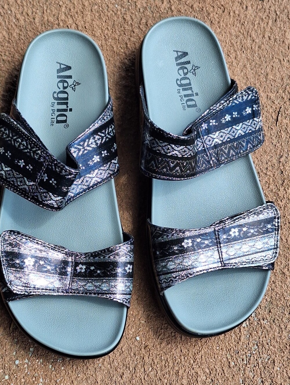 Alegria Lena Slides Sandals Womens Size 39 US 9 Comfort Beach Vacation Resort